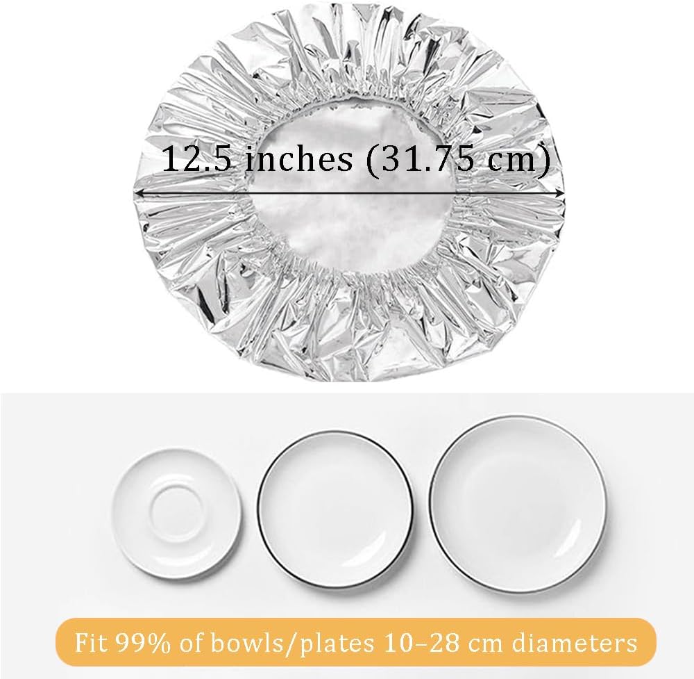 50PCS Aluminum foil heat-retaining cover for home dining tables and food containers-OA