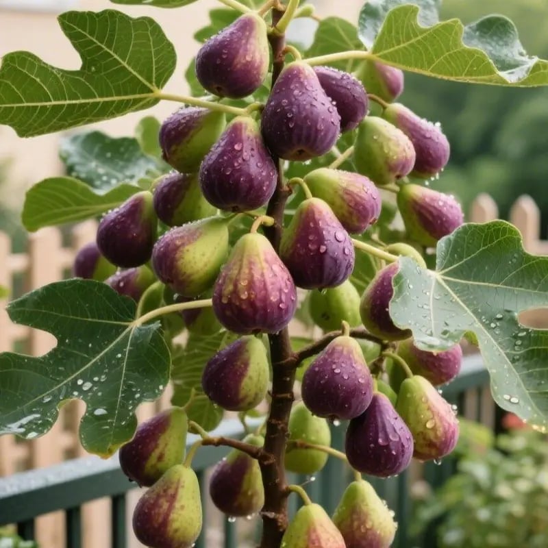🏆Over 65,000 SOLD!🌿Mission Fig Tree Live Plant Seeds – Easy to grow on your porch and balcony at home-OA
