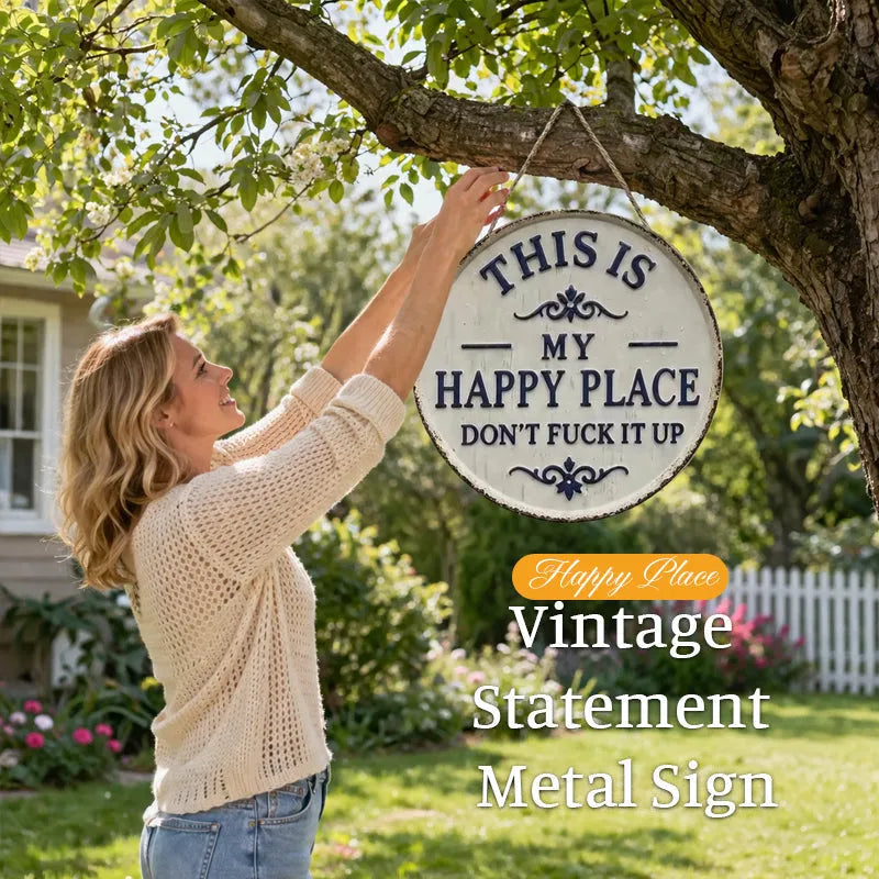 “This Is My Happy Place” Door Sign -TY