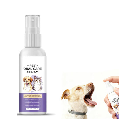 Pet Oral Care Spray – Fresh Breath & Cleaner Teeth, No Brushing Needed-BP