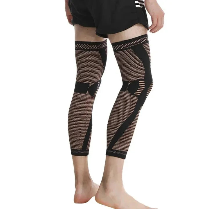 🔥【Buy 1 Get 1 Free(Two pairs)】🏆Copper Compression Leg Sleeves 20-30mmHg for Pain Relief, Calf Support & Recovery-FO