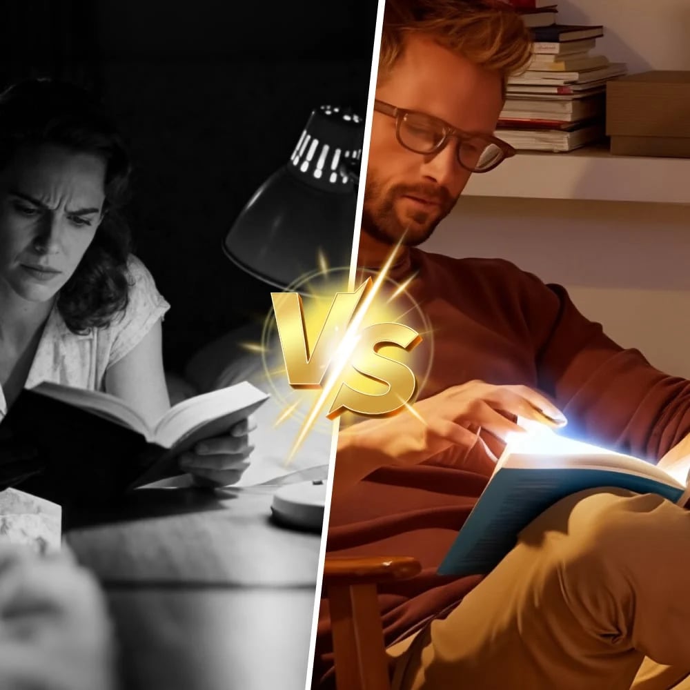 🔥Final 3 Hours: 70%OFF🔥Rechargeable Eye-Care Dimmable Full Page Flat Portable Smart LED Book Light-FO