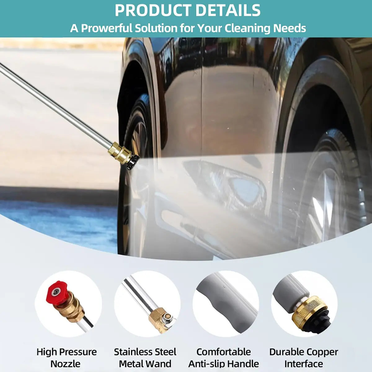 💥Early Spring Sale 49% OFF💚 Hydro Jet High Pressure Nozzle | Upgrade Garden Hose to Power Washer with 2 Nozzles-EV