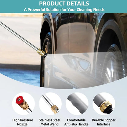 💥Early Spring Sale 49% OFF💚 Hydro Jet High Pressure Nozzle | Upgrade Garden Hose to Power Washer with 2 Nozzles-EV