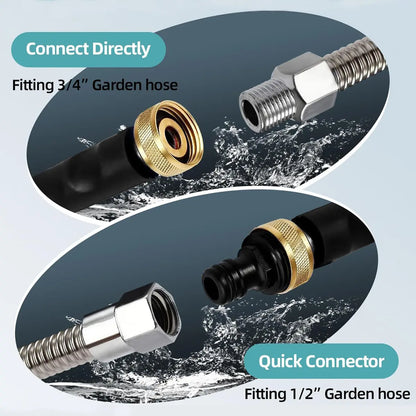 💥Early Spring Sale 49% OFF💚 Hydro Jet High Pressure Nozzle | Upgrade Garden Hose to Power Washer with 2 Nozzles-EV