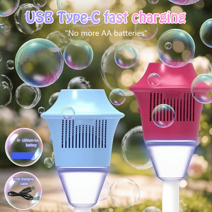 💥Early Spring Sale 49% OFF💚Automatic Handheld Bubble Machine for Kids | 360° Continuous Bubbles -EV