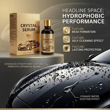 ⏰LAST DAY 49% OFF🔥Crystal Serum – 9h Professional Ceramic Coating For Car Paint, Gloss & Protection-EV