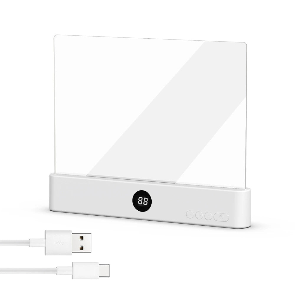 🔥Final 3 Hours: 70%OFF🔥Rechargeable Eye-Care Dimmable Full Page Flat Portable Smart LED Book Light-FO