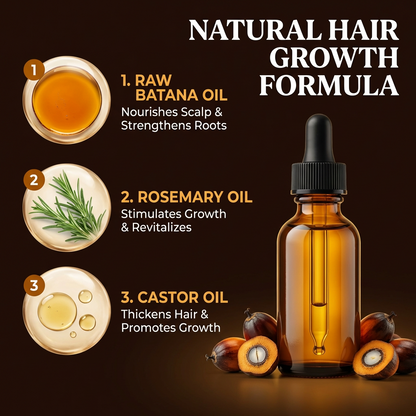 💥Early Spring Sale 49% OFF💚100% Pure Batana Hair Oil | Natural Growth & Anti-Hair Los-EV