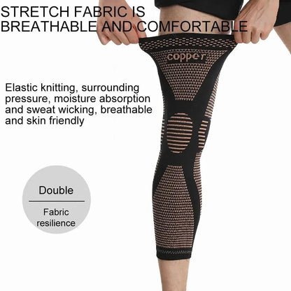 🔥【Buy 1 Get 1 Free(Two pairs)】🏆Copper Compression Leg Sleeves 20-30mmHg for Pain Relief, Calf Support & Recovery-FO
