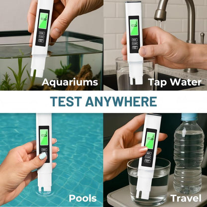 💥Early Spring Sale 49% OFF💚 4-in-1 TDS Water Quality Tester - Measures pH, Chlorine, and Hardness with LCD Display for Pools and Aquariums -EV