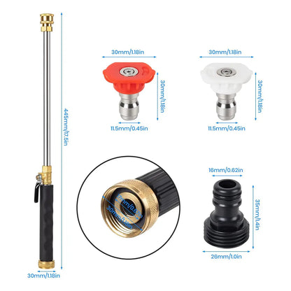 💥Early Spring Sale 49% OFF💚 Hydro Jet High Pressure Nozzle | Upgrade Garden Hose to Power Washer with 2 Nozzles-EV