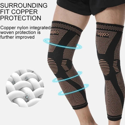 🔥【Buy 1 Get 1 Free(Two pairs)】🏆Copper Compression Leg Sleeves 20-30mmHg for Pain Relief, Calf Support & Recovery-FO