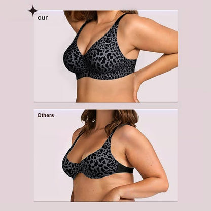 🏆LAST DAY SALE 49% OFF 🔥Super Firming Leopard Print Jelly Bra | Women Wirefree BrasLeopard print design shows off your feminine charm👍No More Sagging Breasts-EV