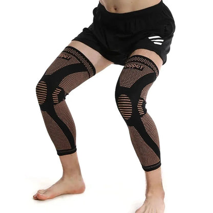 🔥【Buy 1 Get 1 Free(Two pairs)】🏆Copper Compression Leg Sleeves 20-30mmHg for Pain Relief, Calf Support & Recovery-FO