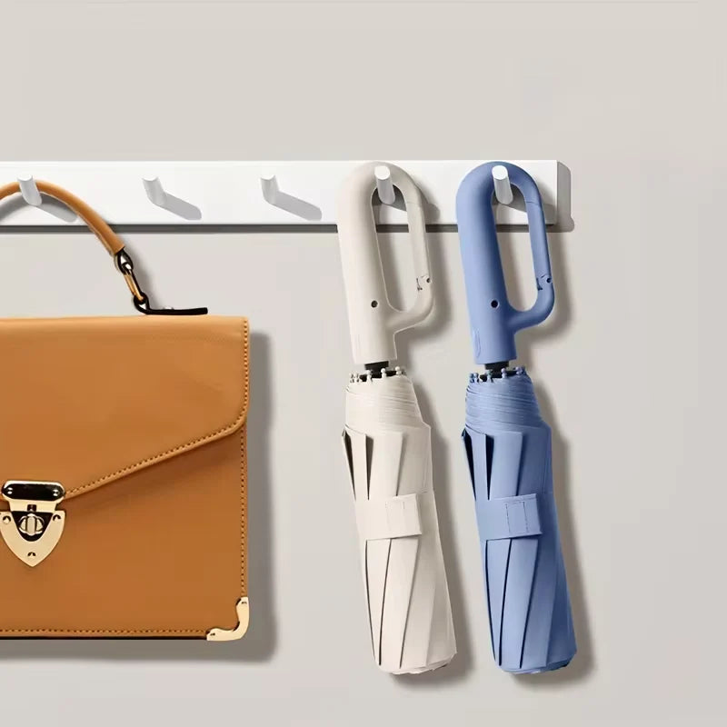 Automatic Folding Umbrella,  Portable Rain Umbrella with Loop Buckle, Windproof & Waterproof Umbrella for Men & Women #GLOBAL PICKS-BP