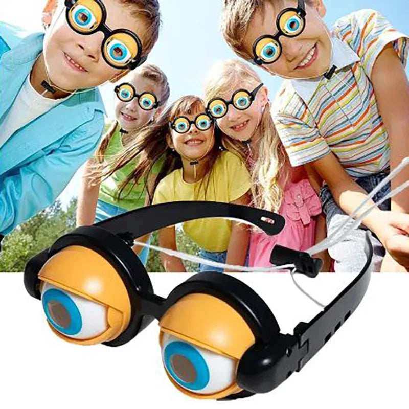 🔥Final 3 Hours: 70%OFF🔥Animatronic Blinking Eyes Glasses – Funny Novelty Glasses for Adults & Kids | Manual Control Wink Eyes for Parties, Halloween, Costumes, Selfies-FO