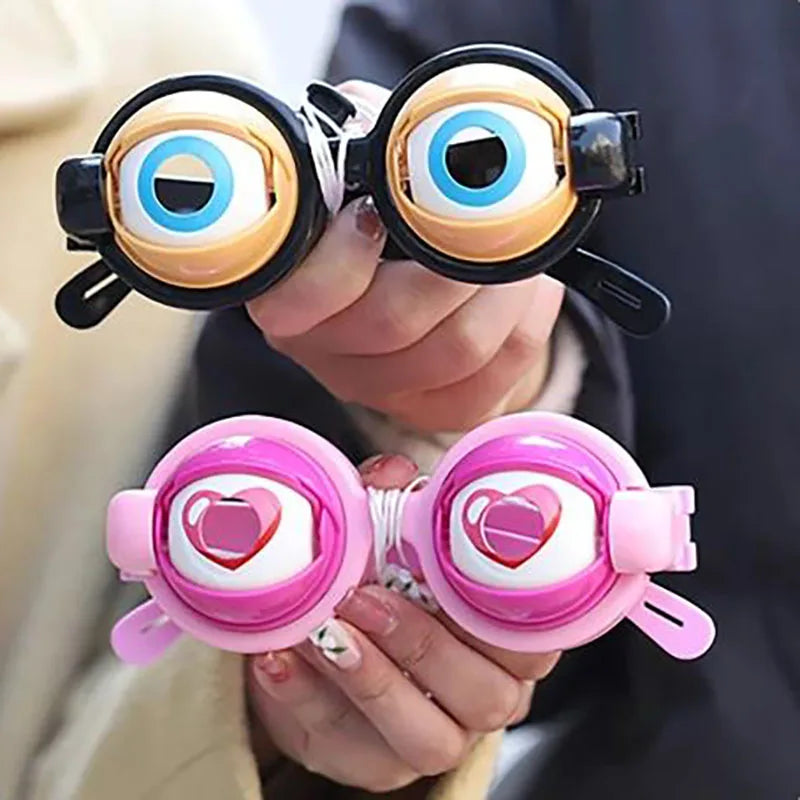 🔥Final 3 Hours: 70%OFF🔥Animatronic Blinking Eyes Glasses – Funny Novelty Glasses for Adults & Kids | Manual Control Wink Eyes for Parties, Halloween, Costumes, Selfies-FO