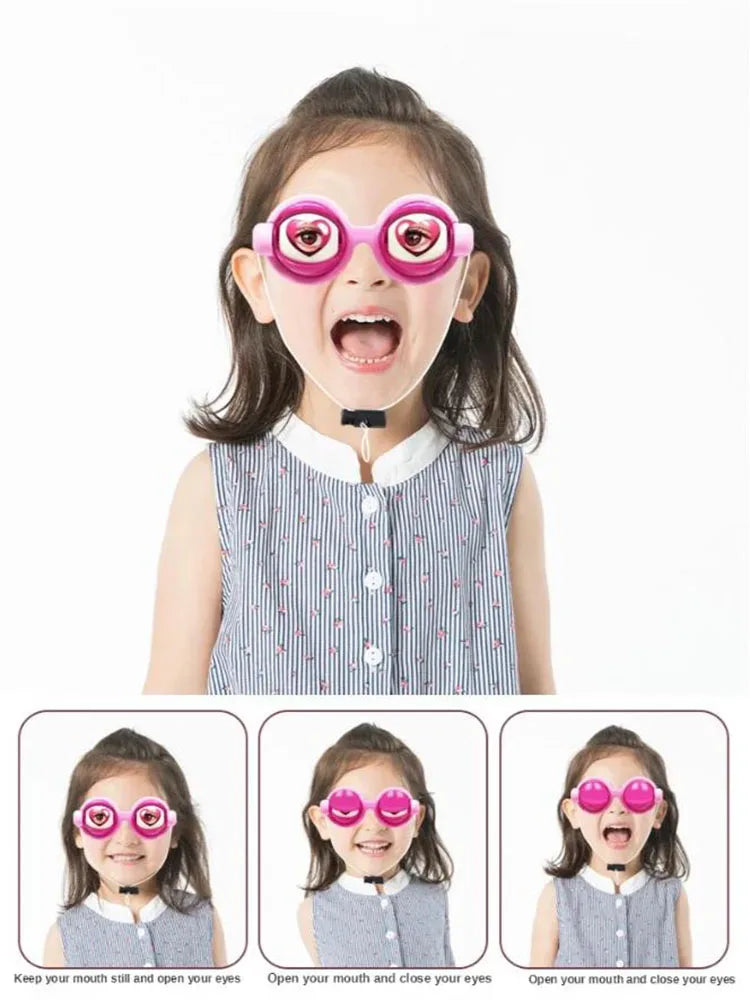 🔥Final 3 Hours: 70%OFF🔥Animatronic Blinking Eyes Glasses – Funny Novelty Glasses for Adults & Kids | Manual Control Wink Eyes for Parties, Halloween, Costumes, Selfies-FO