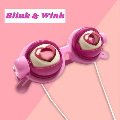 🔥Final 3 Hours: 70%OFF🔥Animatronic Blinking Eyes Glasses – Funny Novelty Glasses for Adults & Kids | Manual Control Wink Eyes for Parties, Halloween, Costumes, Selfies-FO
