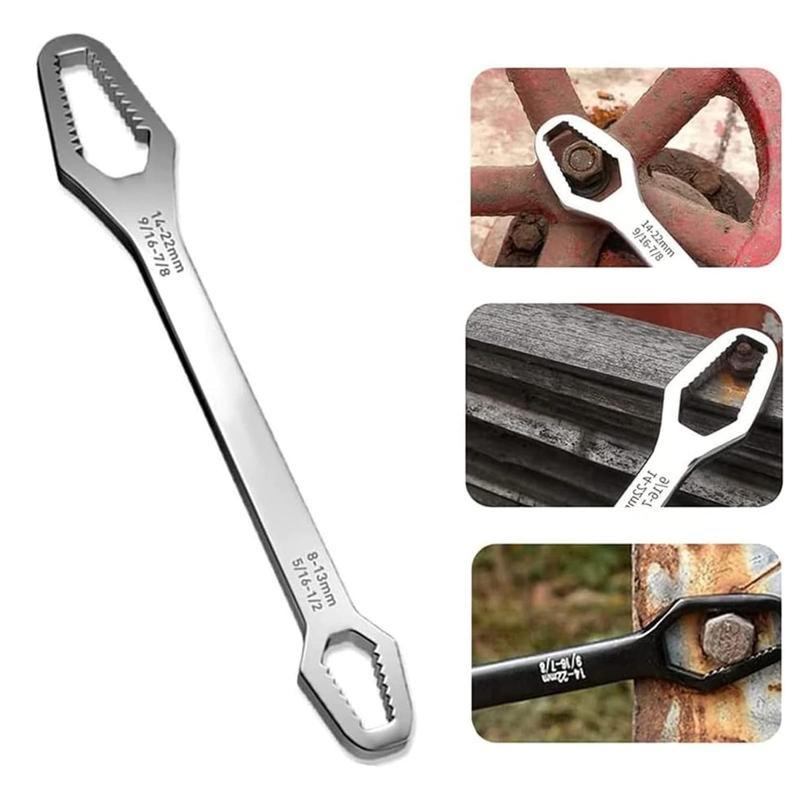 Universal Car Torx Wrench,8-22mm Self-tightening Wrench,Double-head Torx Spanner,Non-Slip Multi-function Wrench for Most Nuts & Bolts Repair,Professional Car Assembly & Disassembly Tool.-BP