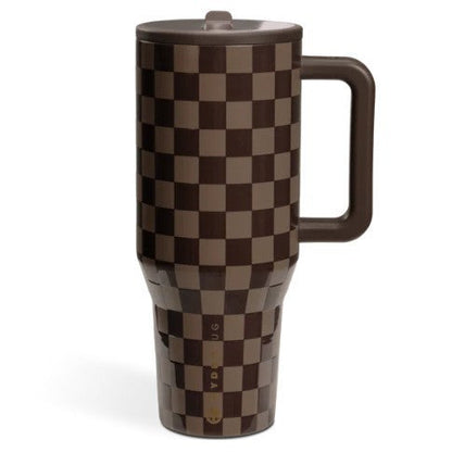 HydroJug Traveler | Leak-Proof Insulated Tumbler with Flip Straw & Cup Holder Fit Flasks Lid-EV