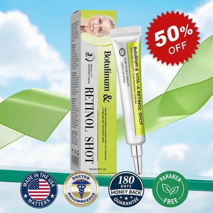 🔥Final 3 Hours: 70%OFF🔥 Botulinum & Vita-A Retinol Shot Wrinkle-Lift Tightening cream✨-EV