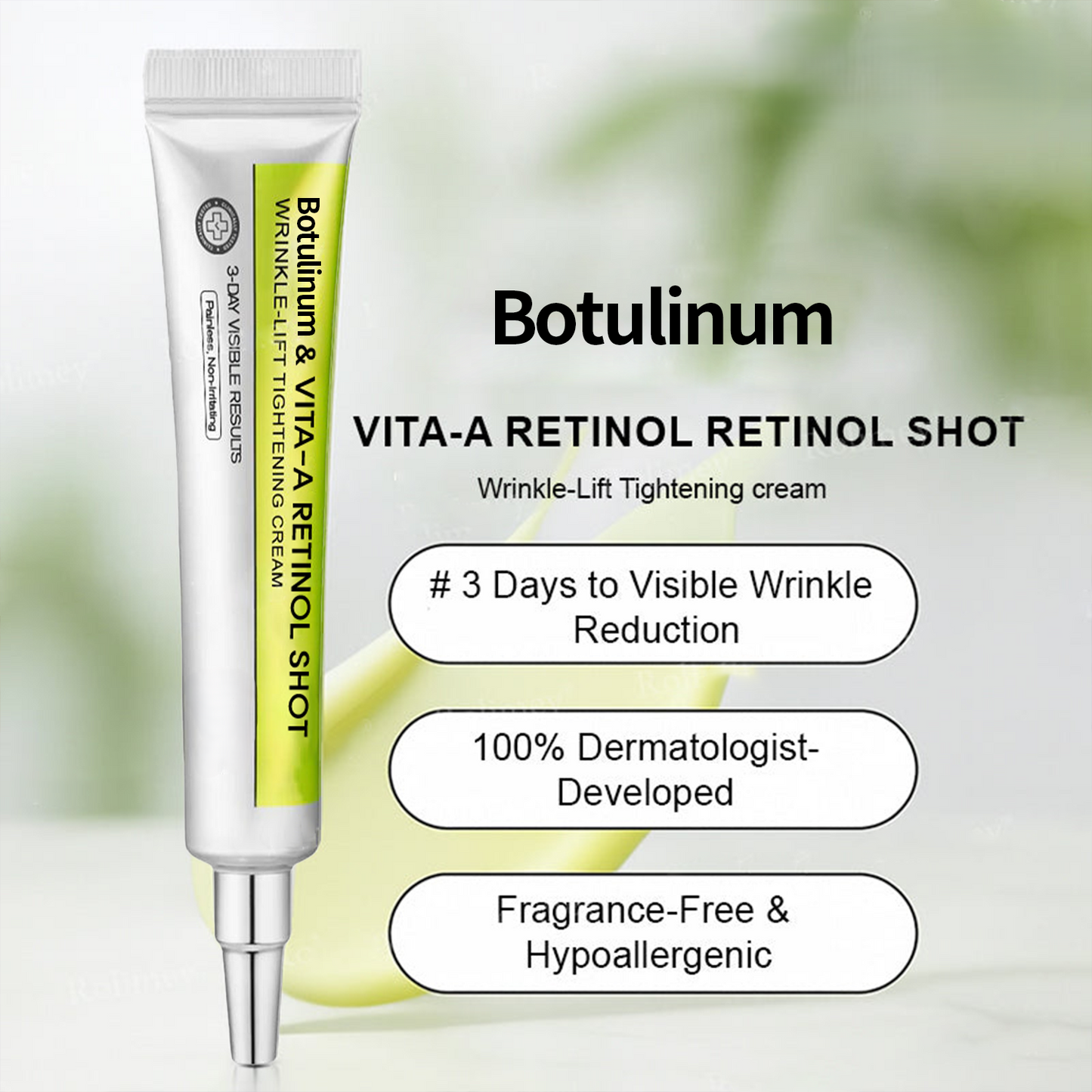 🔥Final 3 Hours: 70%OFF🔥 Botulinum & Vita-A Retinol Shot Wrinkle-Lift Tightening cream✨-EV