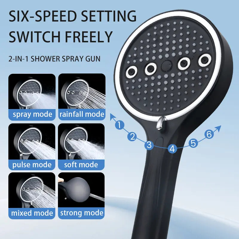 💕Hot sale 48% OFF💖Powerful 6-Mode Handheld Shower-OA