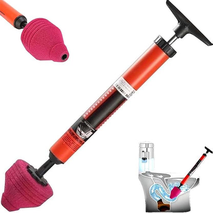 Upgraded High Pressure Toilet Unblock One Shot Toilet Pipe Plunger, Air Pump Toilet Plunger One-Piece Design Drain Cleaner for Kitchens.-BP