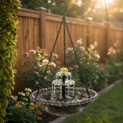 🐦2026 Spring special offer--Solar Cascade Hanging Bird Bath Fountain -KKK