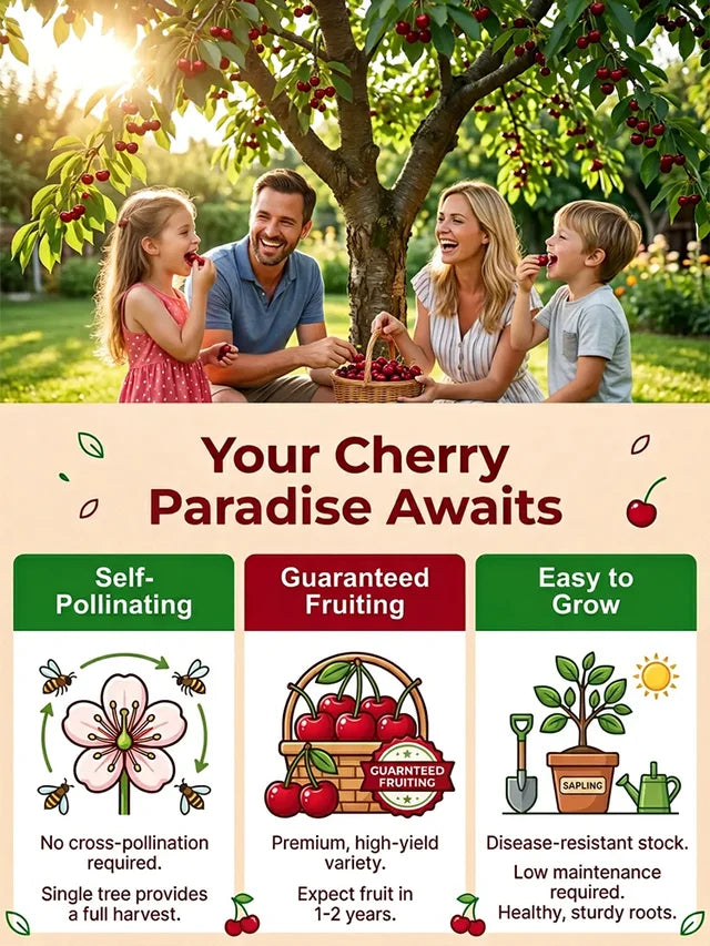 🌿Extra Large Goma Harry Cherry🍒 – Easy to grow on your porch and balcony at home-TY