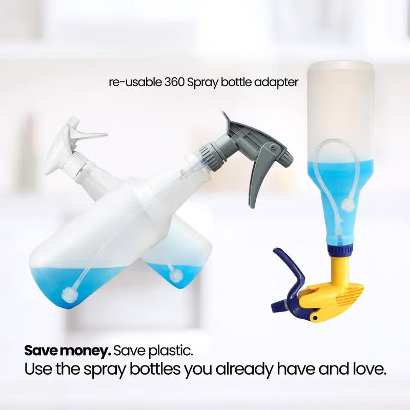 🏆50K+ SOLD LAST WEEK!-🌟💦 3-Pack Universal Fit 360° Spray Bottle Adapter -KKK