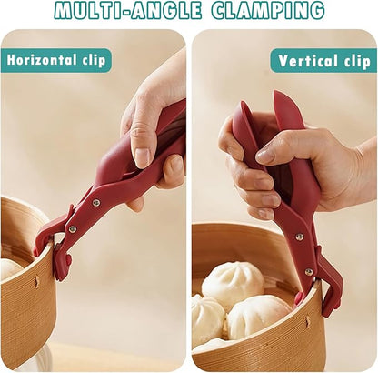 Pinzas Multiusos Anti-Escaldaduras para Tazón, 2PCS Pinzas Anticalor para Tazones Calientes, Platos, Grips, Tenazas, Abrazaderas para Cocina, Pinza Antiescaldado de Silicona Antideslizante para Platos Calientes - BP