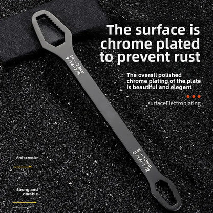 Universal Car Torx Wrench,8-22mm Self-tightening Wrench,Double-head Torx Spanner,Non-Slip Multi-function Wrench for Most Nuts & Bolts Repair,Professional Car Assembly & Disassembly Tool.-BP