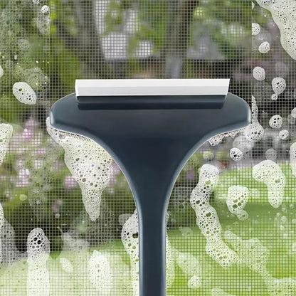 💕Hot sale 49% OFF💖2-in-1 Double-Sided Window Screen Cleaning Brush and Glass Wiper with Scraper-OA