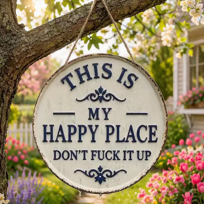 “This Is My Happy Place” Door Sign -TY