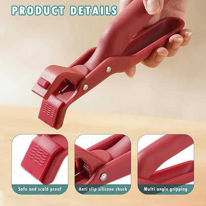 Pinzas Multiusos Anti-Escaldaduras para Tazón, 2PCS Pinzas Anticalor para Tazones Calientes, Platos, Grips, Tenazas, Abrazaderas para Cocina, Pinza Antiescaldado de Silicona Antideslizante para Platos Calientes - BP