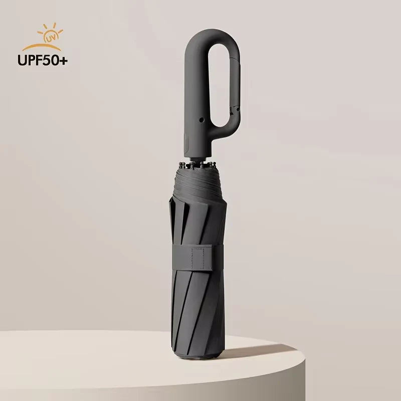 Automatic Folding Umbrella,  Portable Rain Umbrella with Loop Buckle, Windproof & Waterproof Umbrella for Men & Women #GLOBAL PICKS-BP