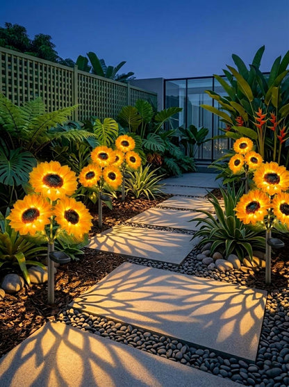 🌻Giant Sunflower Solar Garden Lights - As Seen on Video, Upgraded Extra Large Decorative Outdoor Landscape Lighting -KKK