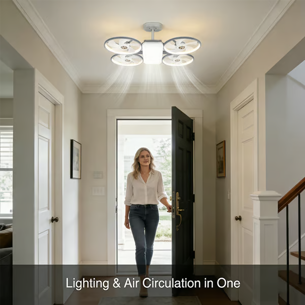 ✨ Drone-Style LED Ceiling Fan Light – Modern Lighting & Airflow in One-ZZZ