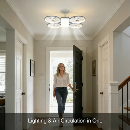 ✨ Drone-Style LED Ceiling Fan Light – Modern Lighting & Airflow in One-ZZZ