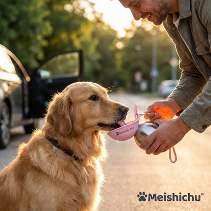 🎉LAST DAY 50% OFF -🔥The 2-in-1 Dog Water Bottle & Bowl-EV