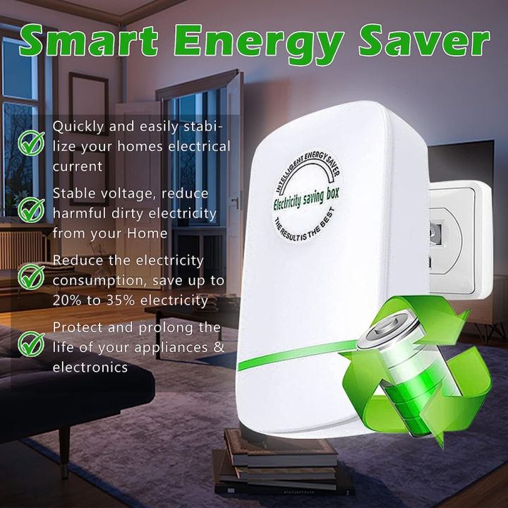 ⏰ÚLTIMO DÍA 49% DE DESCUENTO🔥Caja de Ahorro de Energía Enchufable con Enchufe Americano Diseño Actualizado 2026, Compatible con Rango de Entrada de 90-250V-EV