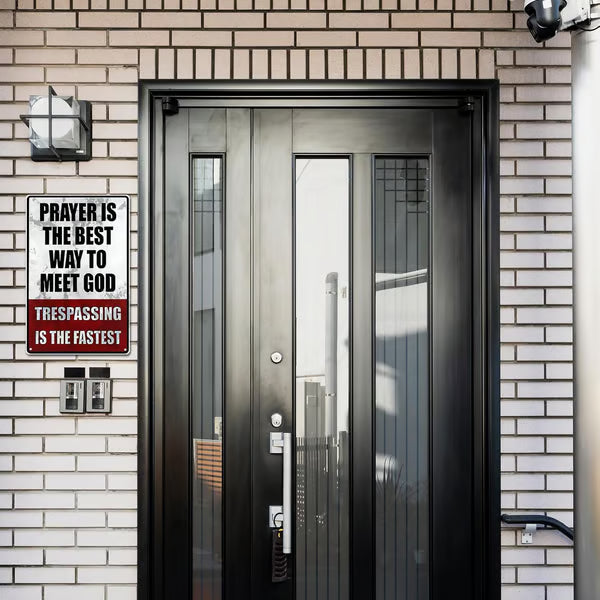 🏆50K+ SOLD LAST WEEK! - Metal No Trespassing Signs Private Property Funny -KKK