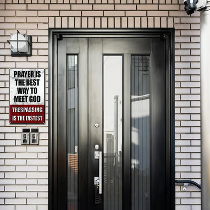🏆50K+ SOLD LAST WEEK! - Metal No Trespassing Signs Private Property Funny -KKK