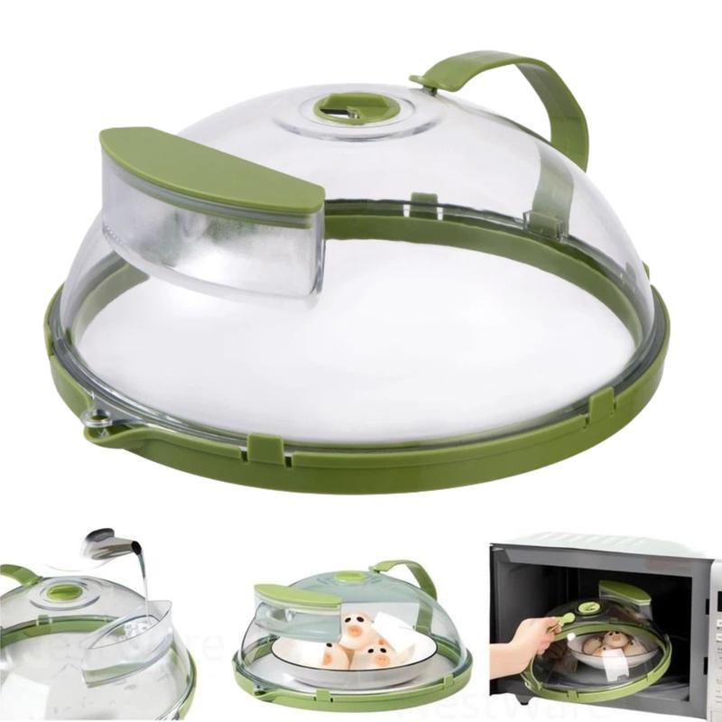 Microwave Splatter Cover with Water Steamer-OA