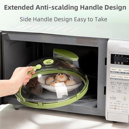 Microwave Splatter Cover with Water Steamer-OA