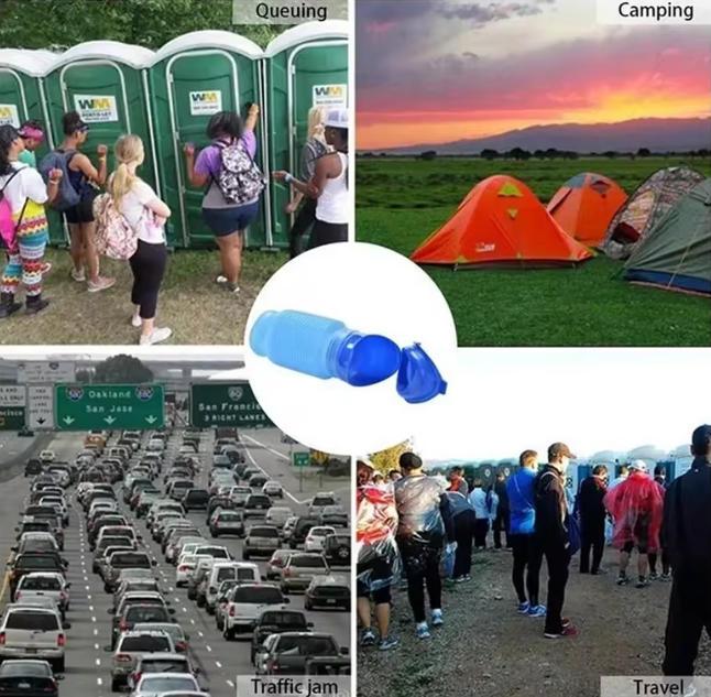 Urinal Car Urinal Bucket Outdoor Standing Urine Emergency Travel Portable Reusable Shrinkable Camping Toilet Urine Leak-OA