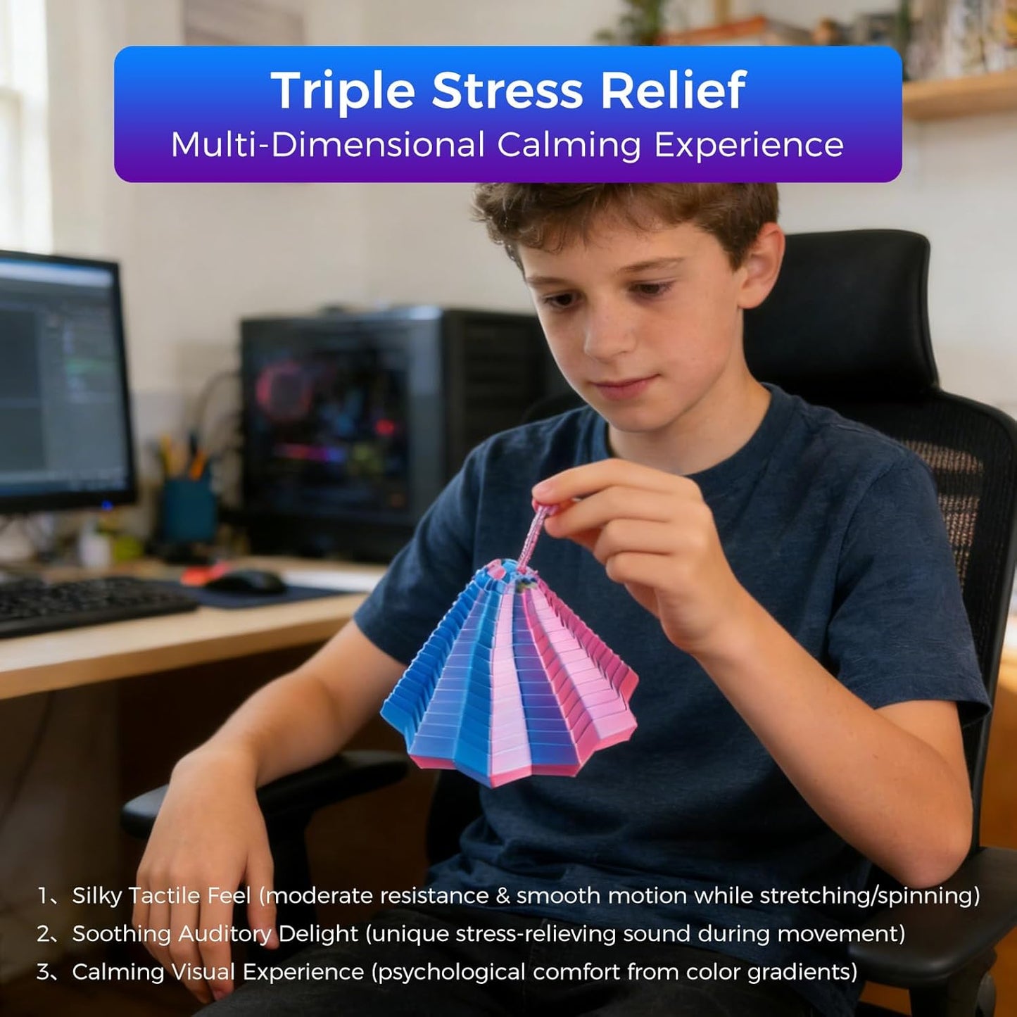 🏆Flash Sale⚡3D Printed Handheld Star Sensory Fidget Toy-EV